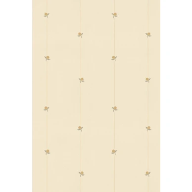 Teeny Berries tapetti keltaisella pohjalla ja majoilla lastenhuoneeseen image