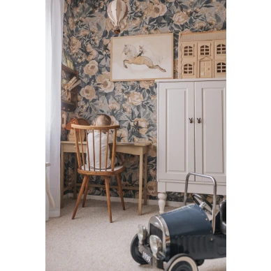 romanttinen Poppies for Marlene kukkatapetti v2 image