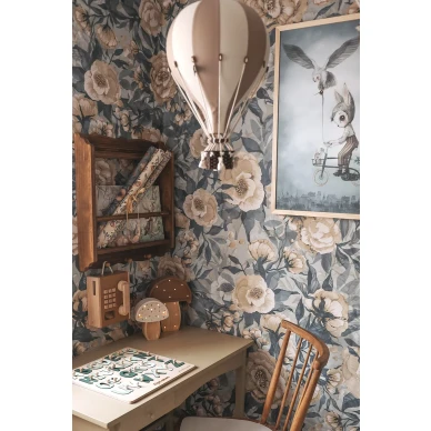 sininen Poppies for Marlene tapetti v2 image