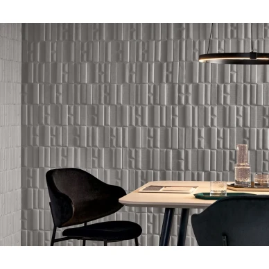 Eos Prism vaalea harmaa akustiikkatapetti ravintolassa image