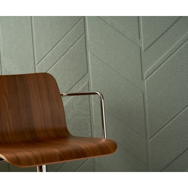 Texdecor Vinacoustic Gallery vihrea akustiikkatapetti julkiseentilaan v2 image