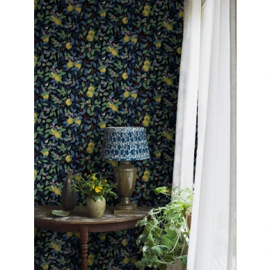 Borastapeter Citrontad musta sitruunatapetti 5703 image