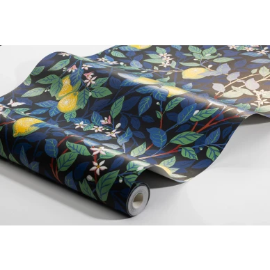 Borastapeter Citrontad musta sitruunatapetti image