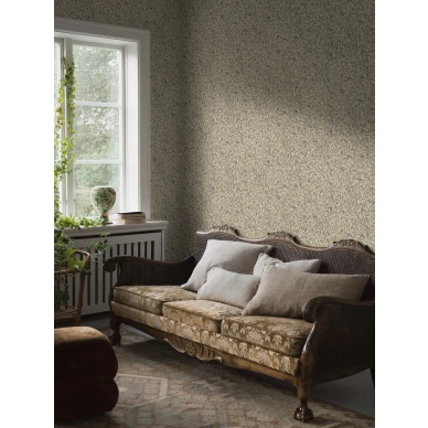 Borastapeter kellanvihrea lehtitaetti Olivtrad 5704 olohuoneentapetti image