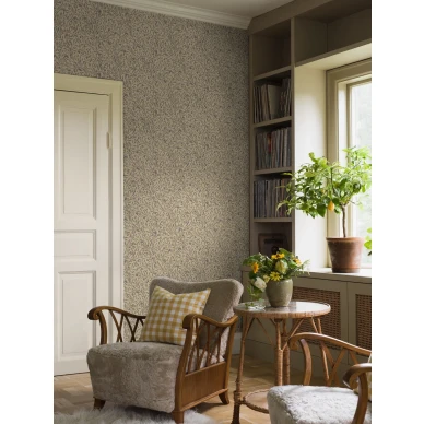 Borastapeter kellanvihrea lehtitaetti Olivtrad olohuoneessa image