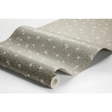 Borastapeter Myrten 5715 oliivinvihrea kukkatapetti image