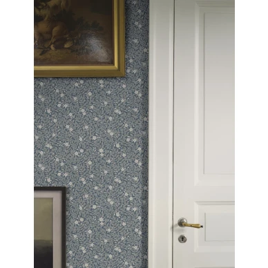 Borastapeter Myrten 5717 sininen lehtitapetti image