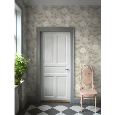 Borastapeter Dahliadrom 5720 vaalea beige kukkatapetti olohuoneentapetti image
