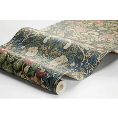 Borastapeter Ortagard 5722 tihekuvioinen kukkatapetti image