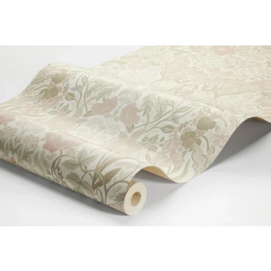 Borastapeter Ortagard 5724 luonnonvalkoinen kukkatapetti image