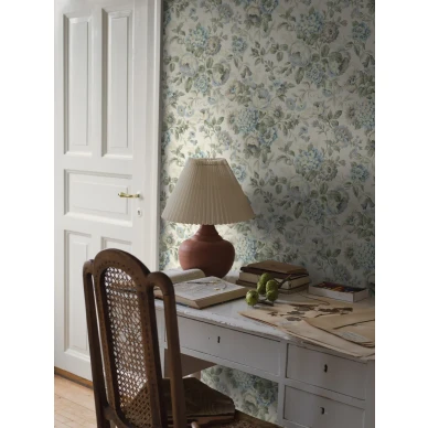 Borastapeter Hortensia 5726 sininen kukkatapetti olohuoneentapetti image