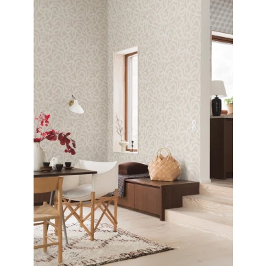 Borastapeter Curve 4734 abstrakti beige keittion tapetti image