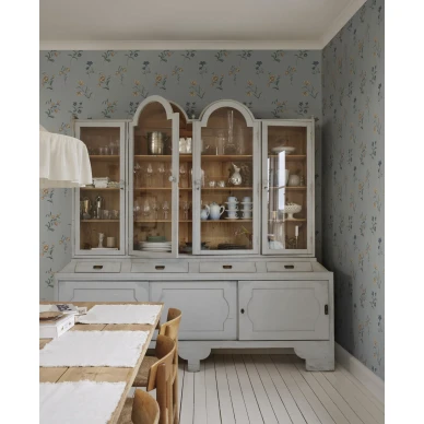 S10393 Hanna keittiontapetti Misty Blue Sandberg image