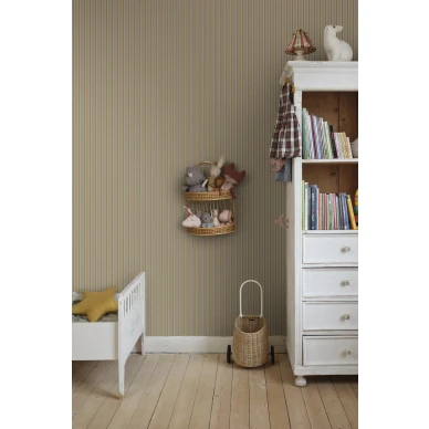 S10395 Linn lastenhuoneen raitatapetti Honey Sandberg image