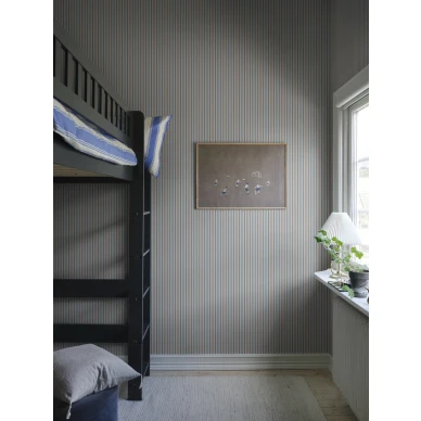 S10397 Linn makuuhuoneen raitatapetti Sky Blue Sandberg image