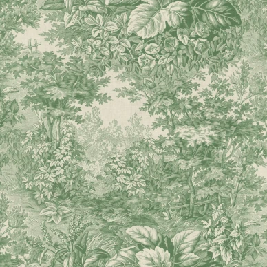 S10403 Forest Toile lehtitapetti Green Sandberg image