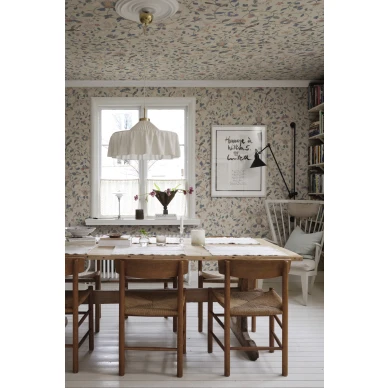 S10409 Hedda lehtitapetti keittiossa Sandstone Sandberg image