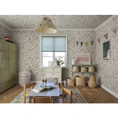 S10410 Hedda lastenhuoneen lehtitapetti Pastel Sandberg image