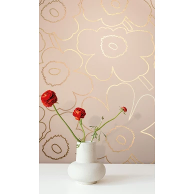 Marimakko Unikko 25915 ruusukullan värisillä yksityiskohdilla image