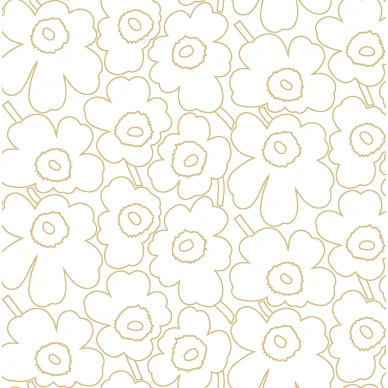 Marimekko Piirto Unikko 25912 Oranssi kukkatapetti image