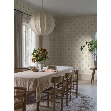 6951 Angsflora beige kukkatapetti keitiossa image