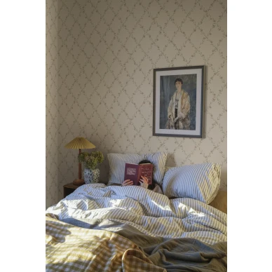 S10458 Ewa Dusty Pink Sandberg Wallpaper interior1 image