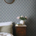 S10461 Alva Indigo Blue Sandberg Wallpaper interior1