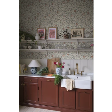 S10464 Solliden Blue Sandberg Wallpaper interior1 image