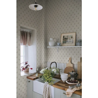 S10470 Siv Oat Sandberg Wallpaper interior1 image
