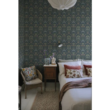 S10477 Maj Midnight Blue Sandberg Wallpaper interior2 image