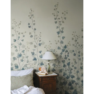 S10485 Ivy Blue Sandberg Wallpaper interior1 image