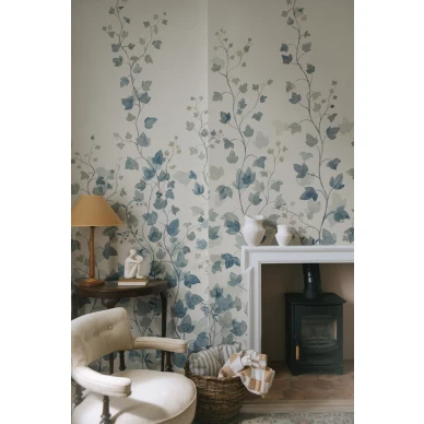 S10485 Ivy Blue Sandberg Wallpaper interior2 image