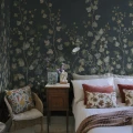 S10486 Ivy Midnight Blue Sandberg Wallpaper interior2