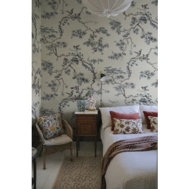 S10572 Noah Mural Blue Sandberg Wallpaper interior1 image