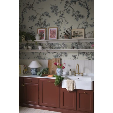 S10572 Noah Mural Blue Sandberg Wallpaper interior2 image