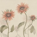 S10528 Sunflowers Peach Sandberg Wallpaper product