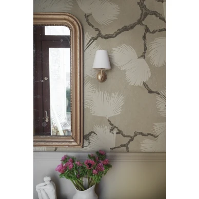 S10487 Pine Mural Beige Sandberg Wallpaper interior2 image