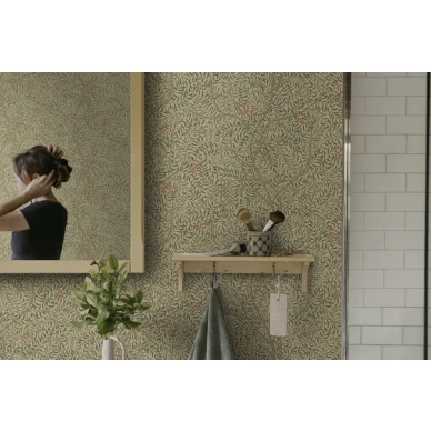 S10496 Simon Garden Green Sandberg Wallpaper interior3 image