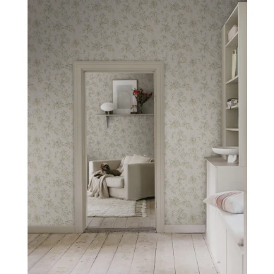 S10505 Lovisa Spring Green Sandberg Wallpaper interior2 image