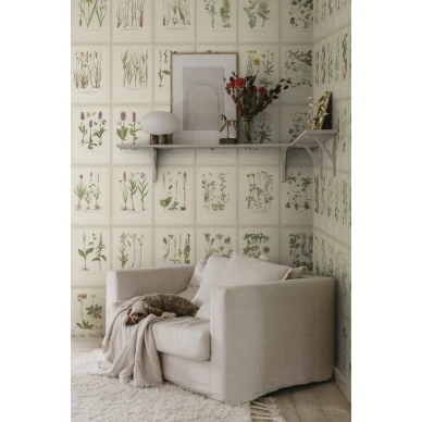 S10508 Botanica Oat Sandberg Wallpaper interior3 image