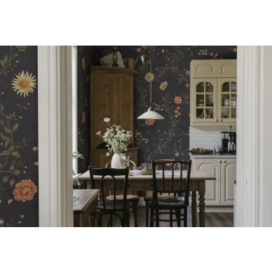 S10517 Inger Midnight Blue Sandberg Wallpaper interior1 image