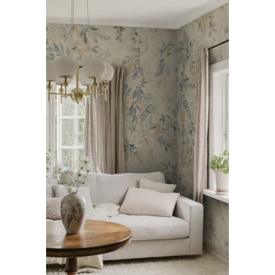S10521 Lovisa Mural Blue Sandberg Wallpaper interior1 image