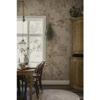 S10565  Lovisa Mural Terracotta Sandberg Wallpaper interior1 image