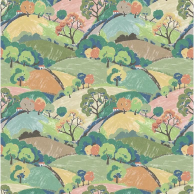 9622w HillsAndTreesMulti PatternImage image