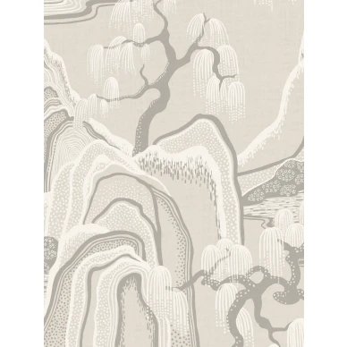 9591W IndigoGardenMural Closeup image