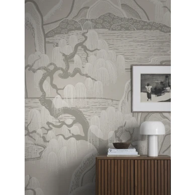 9591W IndigoGardenMural Roomshot image