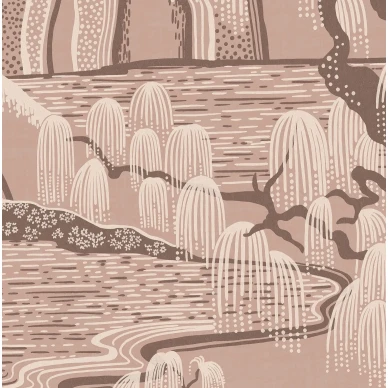 9593W IndigoGardenMural Closeup image