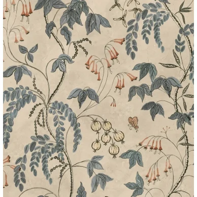 S10574 Ottilia Misty Blue Sandberg Wallpaper product image