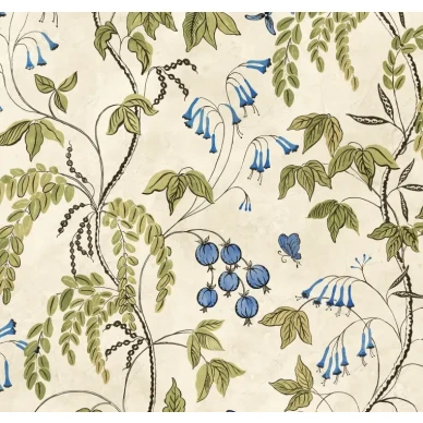 S10583 Ottilia Olive Green Sandberg Wallpaper product image