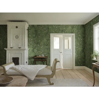 S10585 Ottilia Green Sandberg Wallpaper interior1 image